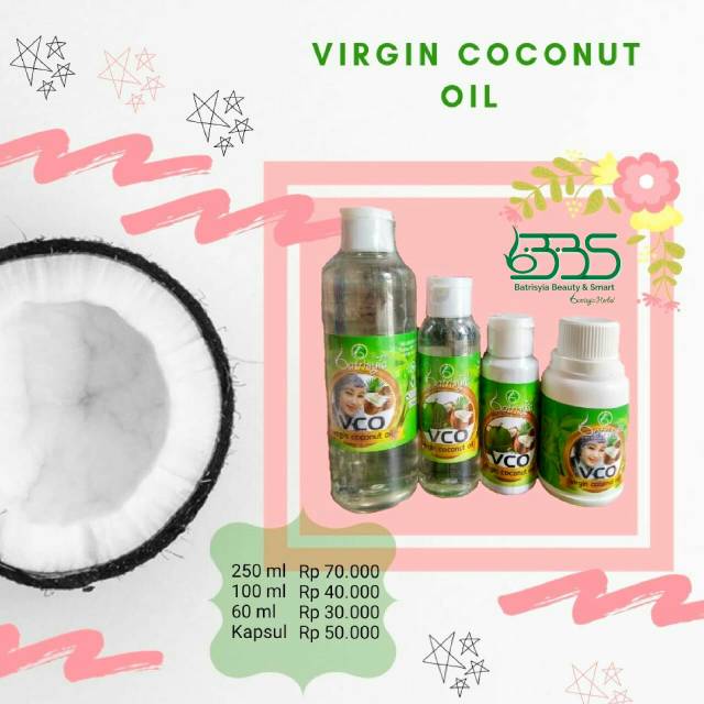 Virgin Coconut Oil (VCO) Batrisyia 250ml