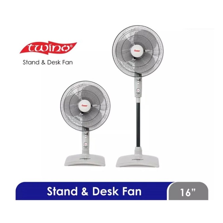 Kipas Angin Berdiri Cosmos 16SN Twino Stand &amp; Desk Fan