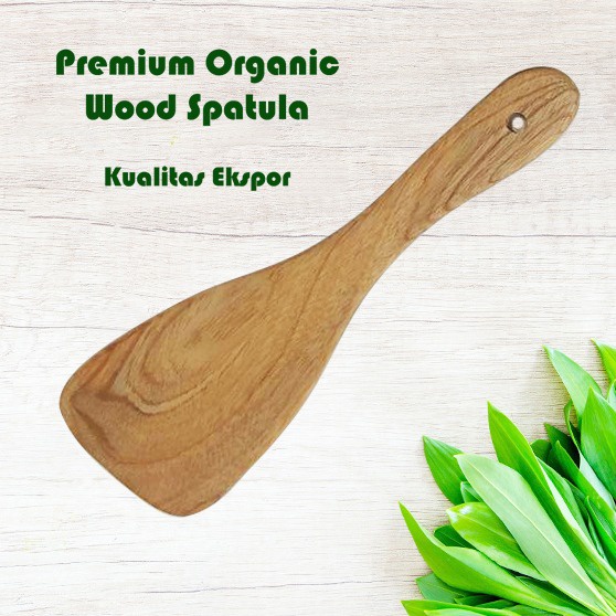 MOEGEN Premium Organic Healthy Qood Spatula / Sutil Kayu Premium Food Grade