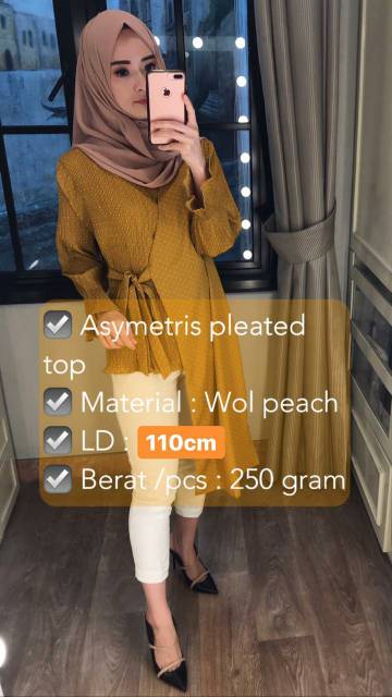 Asimetris semi plated Top 521 Asymetric