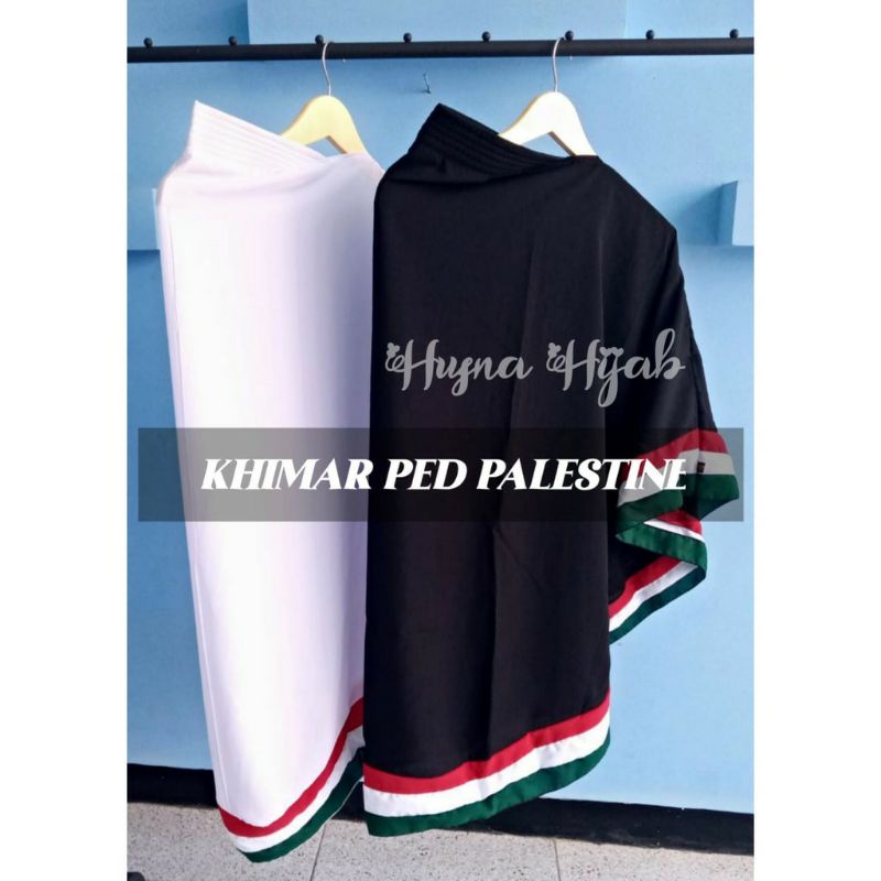 [HUSNA COLLECTION] Khimar Ped Palestine /Jilbab Ped Palestine / Jilbab Palestina