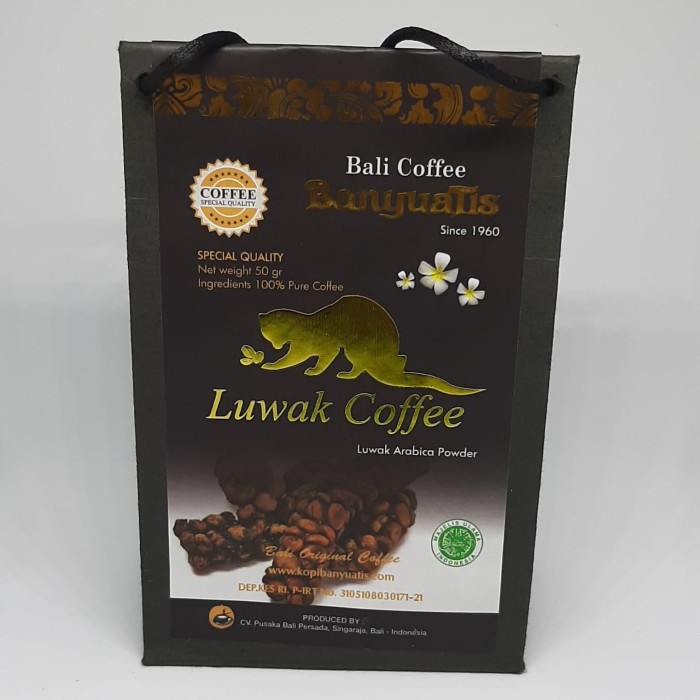 BALICIHUI Kopi Bali Banyuatis Luwak Arabica Powder 50 gr Luwak Murni