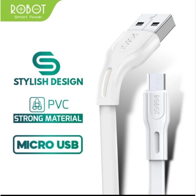 ROBOT Kabel Data Micro USB - 1M - Garansi Resmi 1 Tahun - RDM100S/RDC100S/RDL100S