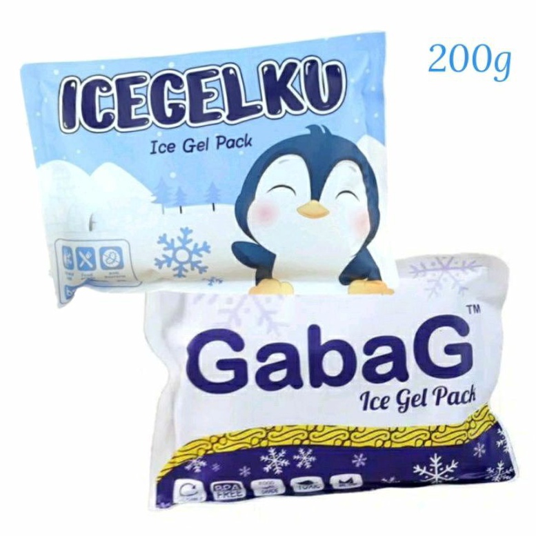 Gabag Ice Gel Pack Hot &amp; Cold 200 Gram | Icegelku | Ice Gel Kids Burger | Pendingin Asi Ice Gell 200g KECIL