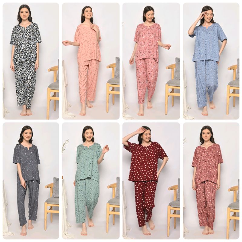 ONE SET PIYAMA RAYON-4