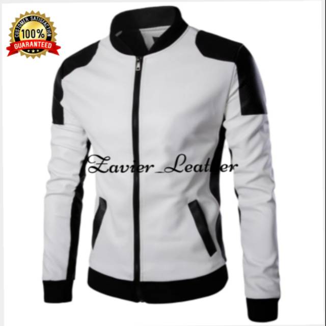 Jaket kulit sintetis jaket semi kulit pria terlaris