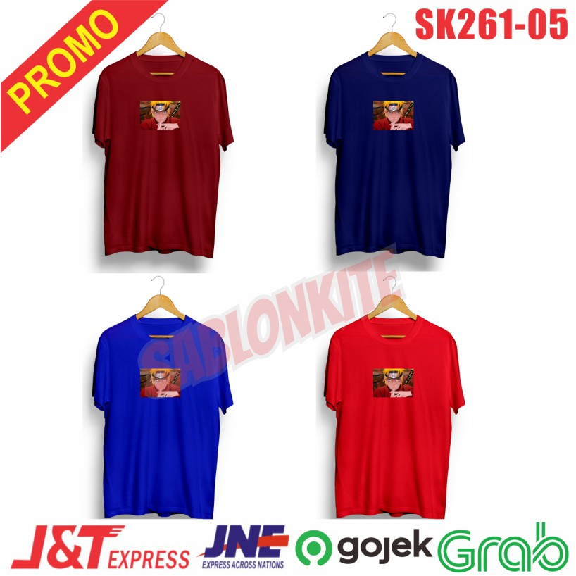 MURAH!!! KAOS DISTRO NARUTO BORUTO SK261 COMBED 30S