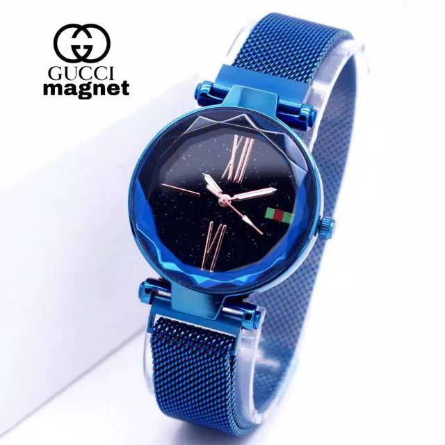 Ready Stok  jam Tangan Wanita Anti Air Magnetik G02 Strap Pasir / Ready 8 Warna