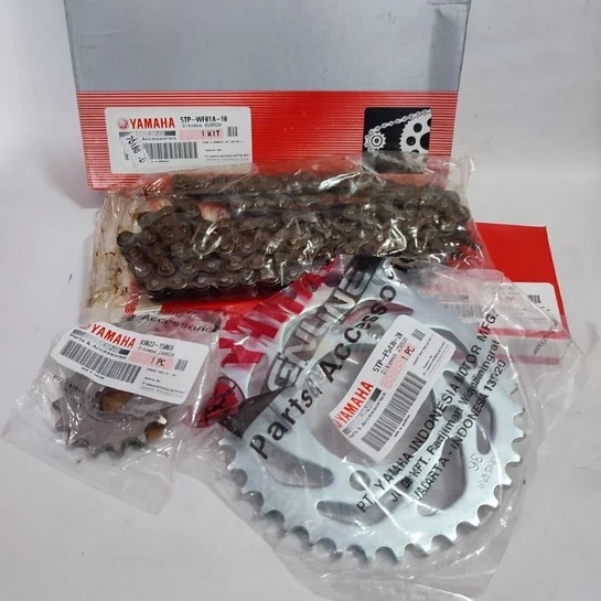 girset gearset gear rantai set jupiter z 110 burhan original ygp 5TP-WF01A-10