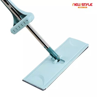 Newstyle Alat Pel Lantai D12 Mop Cleanze 2 Kain Tidak Usah Bilas Pakai Tangan Lazy Mop