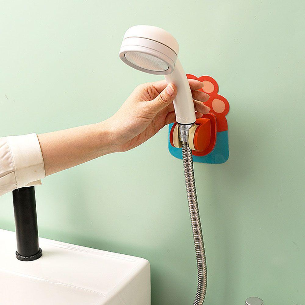 Suyo Bracket Kait Gantung Dinding Tanpa Lubang Adjustable Holder Kepala Shower Kamar Mandi ​
