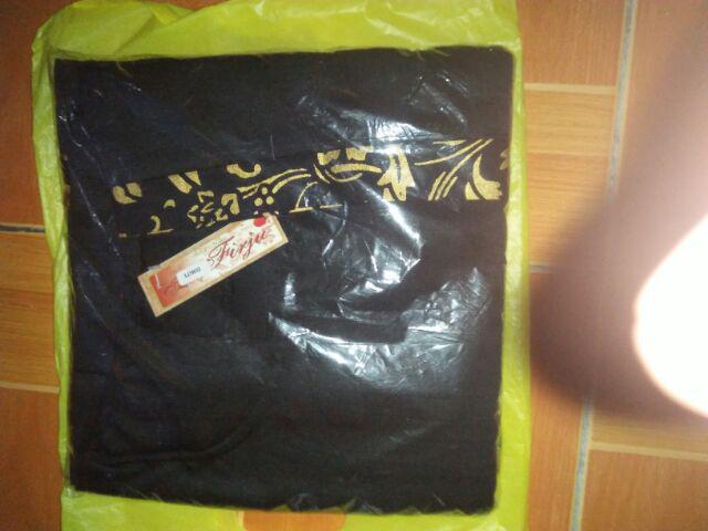 Batik Hazana Batwing Maura Couple - Sania Ruffle Batik Couple Garansi Termurah Shopee