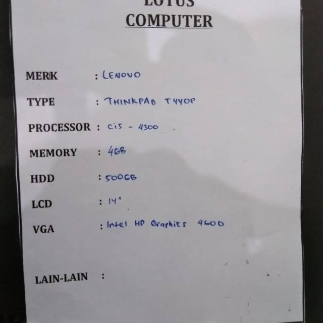 Lenovo thinkpad T440p