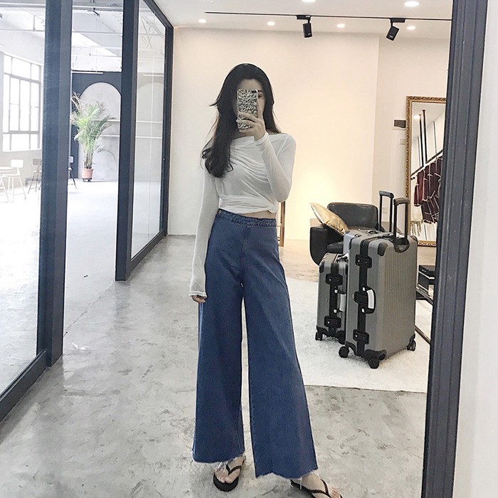 6120 Kimjiwon Pants/Celana Panjang/Celana Jeans/celana jeans wanita/Jeans Korea/celana wanita