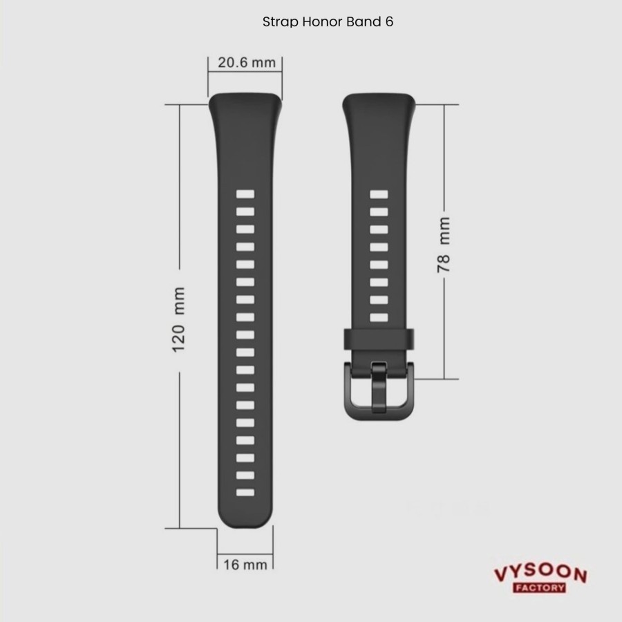Silicone Strap / Tali Jam Tangan / Rubber Strap For Honor Band 6