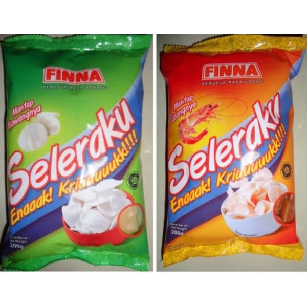 

kerupuk finna k erupuk mentah kemasan 60 gr