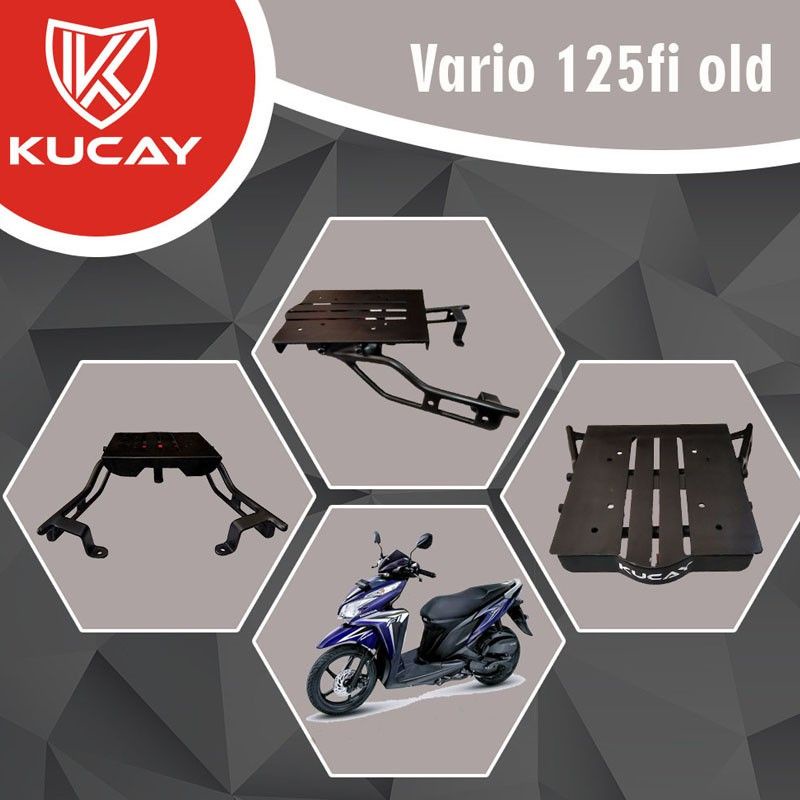 Breket Bracket Top KUCAY GESER Vario 125 Gen 1 Pertama bisa digunakan Top Box dan side bracket side 