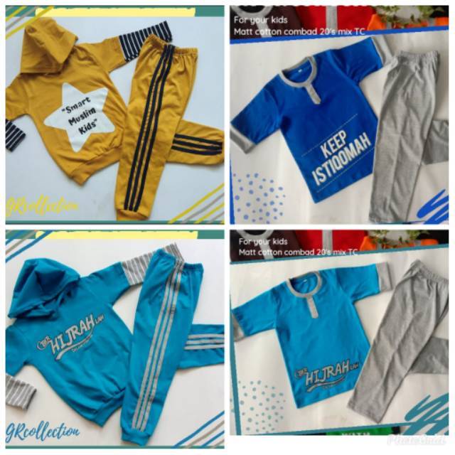 Setelan kaos Raglan dan Hoodie