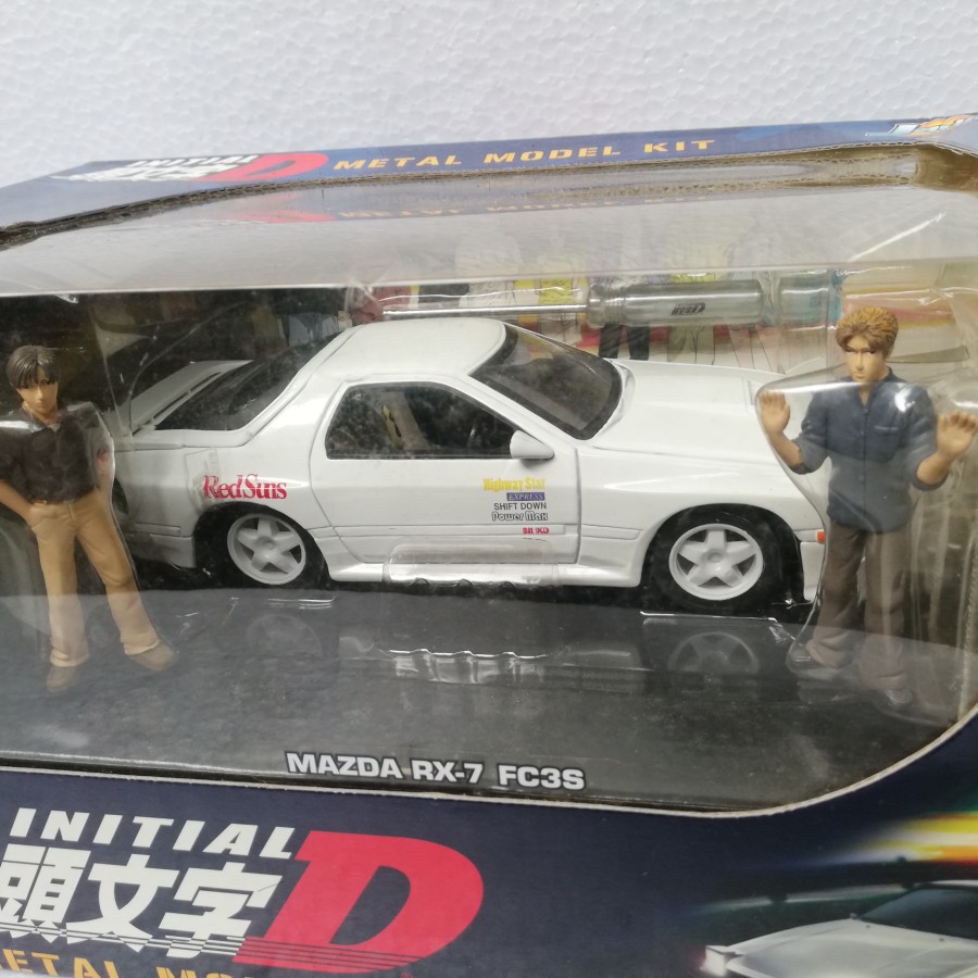 Mainan Diecast jada toys scala 1:24 mazda rx7 fcs initial d