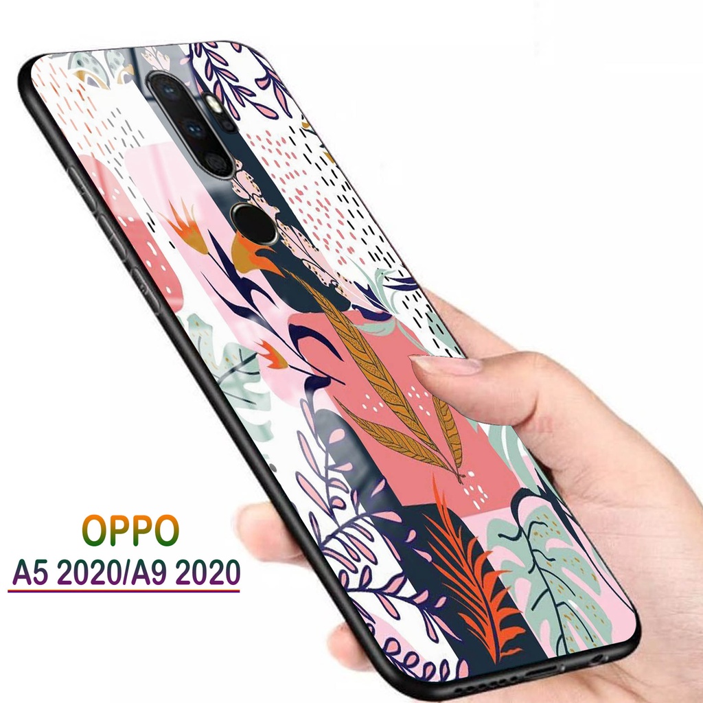 Softcase Glass Kaca OPPO A5 2020, A9 2020 - Casing HP OPPO A5 2020, A9 2020 [ S45 ].