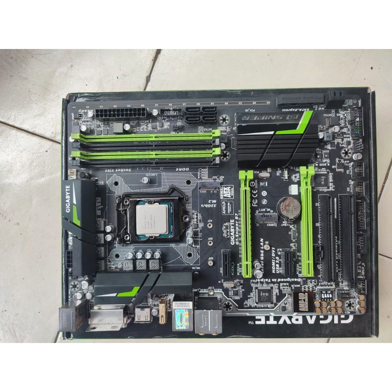 Motherboard Gigabyte G1 Sniper B7 dan Processor Core I series Rusak cocok utk kanibal