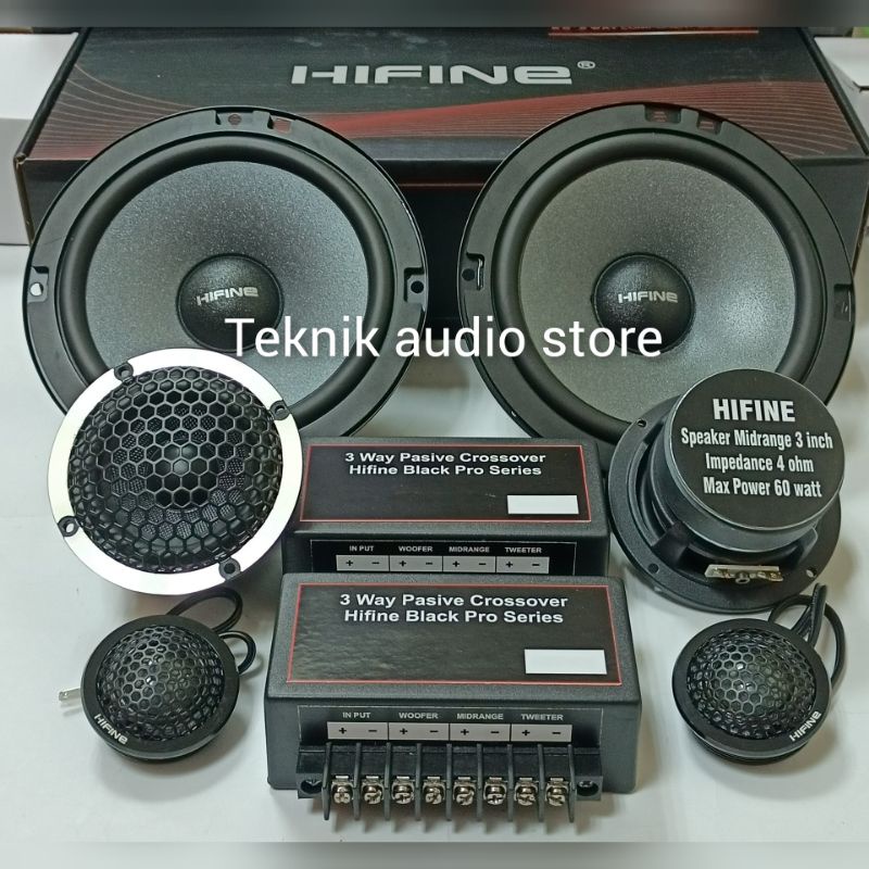 Speaker Split  3way Hifine Full Crossover 3way