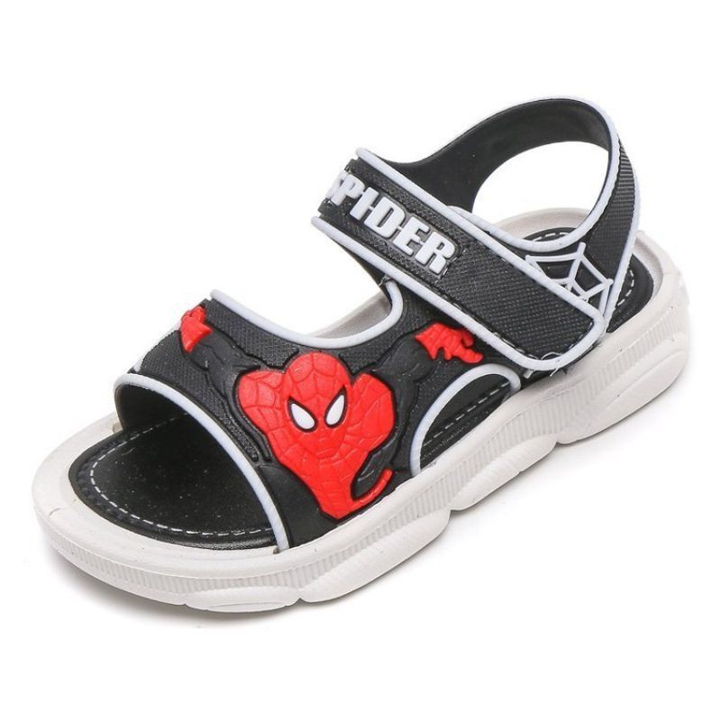 Medan Termurah KD023 Sandal anak laki import Size 21-30/Sendal tali anak spiderman import