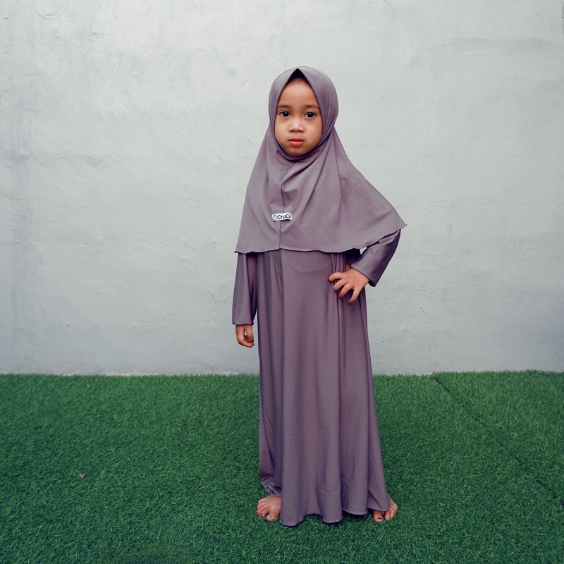 Crucil Jilbab Polos (M, L, XL) 3-8th