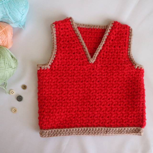 Vest Rajut Bayi / Rompi Rajut Bayi