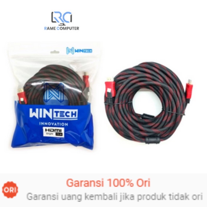 KABEL HDMI JARING SERABUT 20M BERKUALITAS 20 meter V1.4 GOLD PLATE