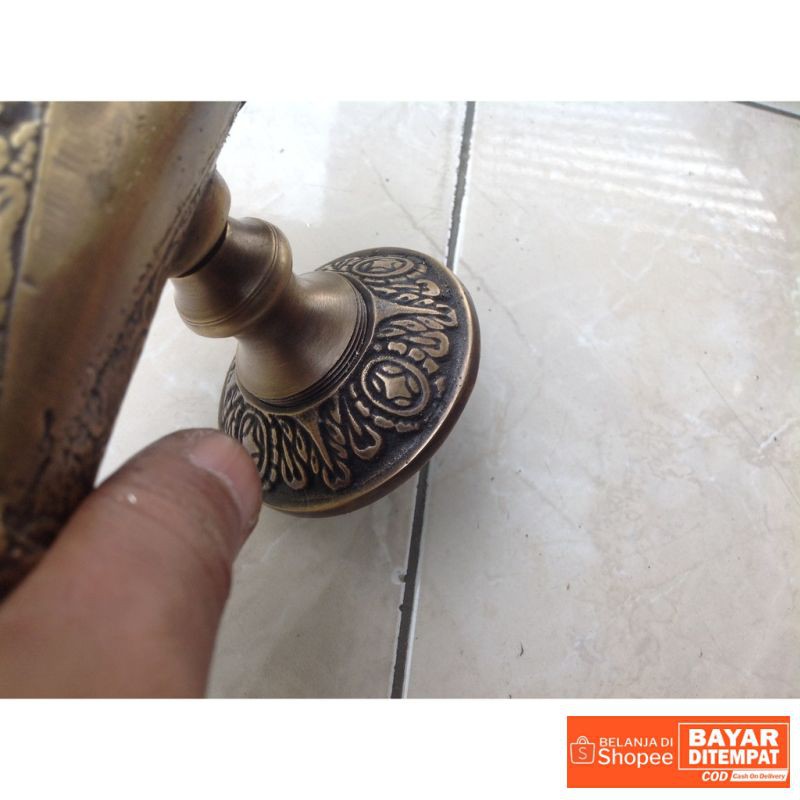 handle pintu kuningan / brass door pull 02 Termurah