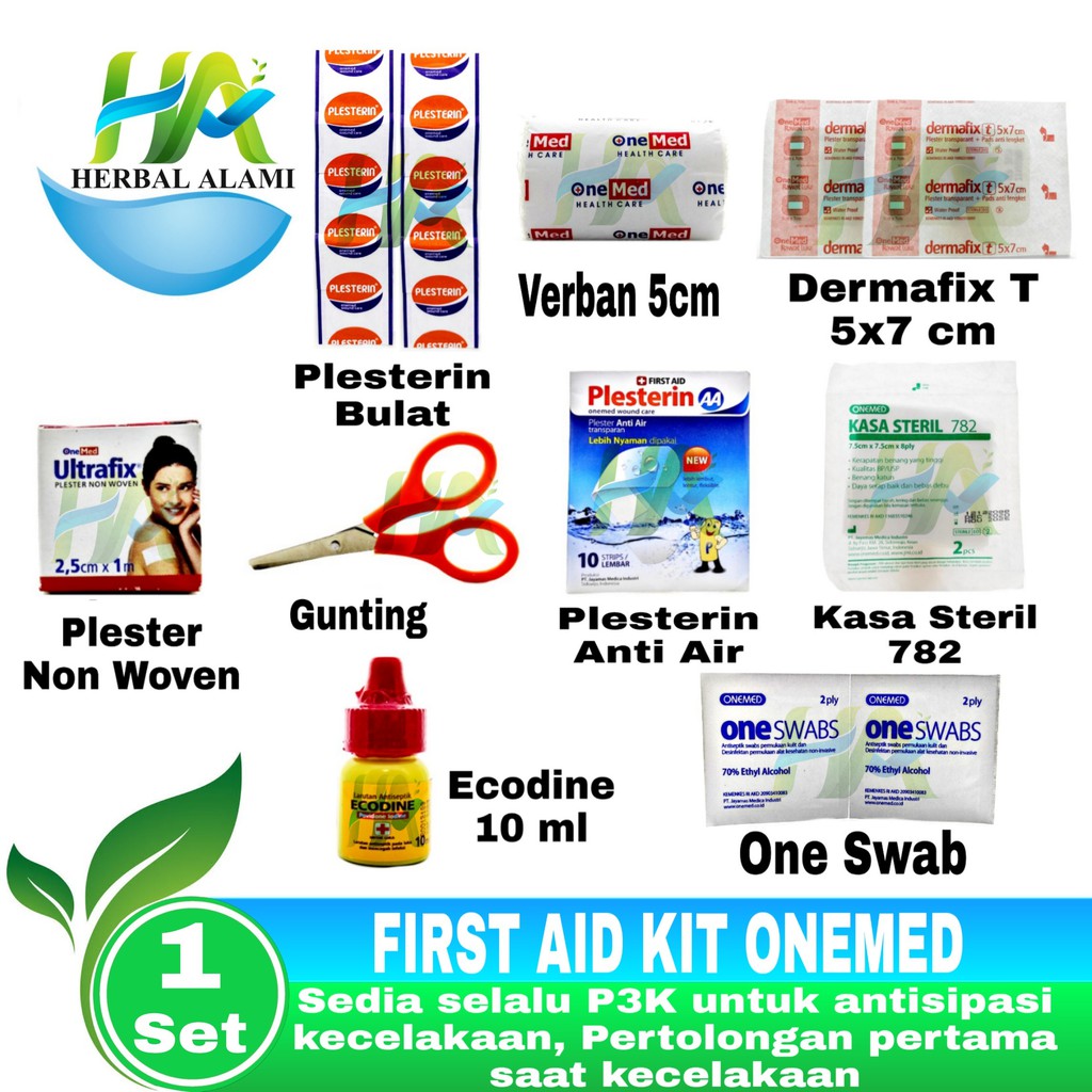 P3K First Aid Bag Kit OneMed - Tas Merah