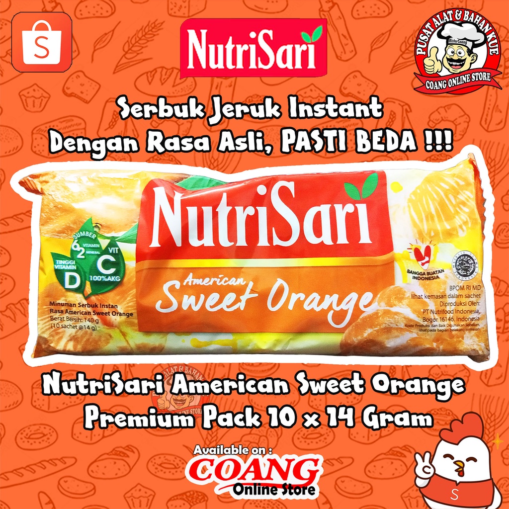 

NUTRISARI AMERICAN SWEET ORANGE ISI 10 x 14 GRAM - SARI JERUK ASLI