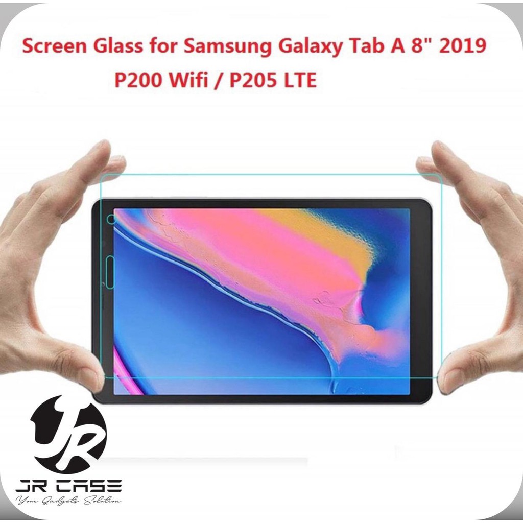 JRCASE TEMPERED GLASS TAB P205 / TAB A8 WITH S PEN ANTI GORES TAB A8