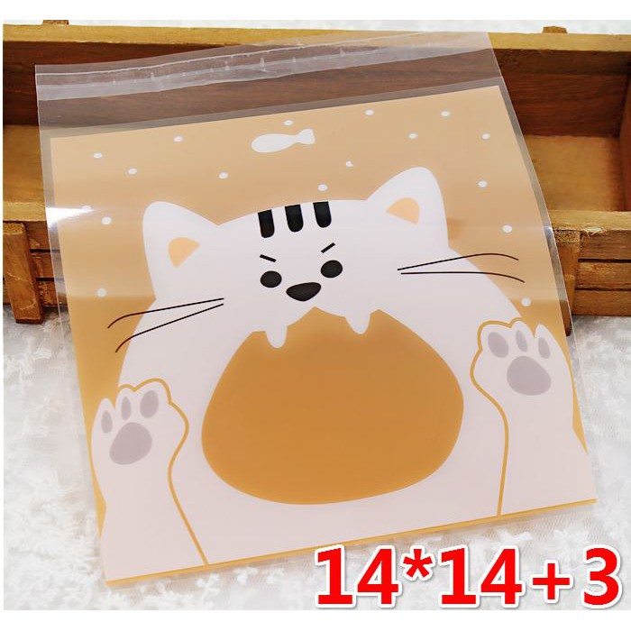 

Plastik Fancy Cookies - Kue - Permen - Accessories Orange Cat 14x14