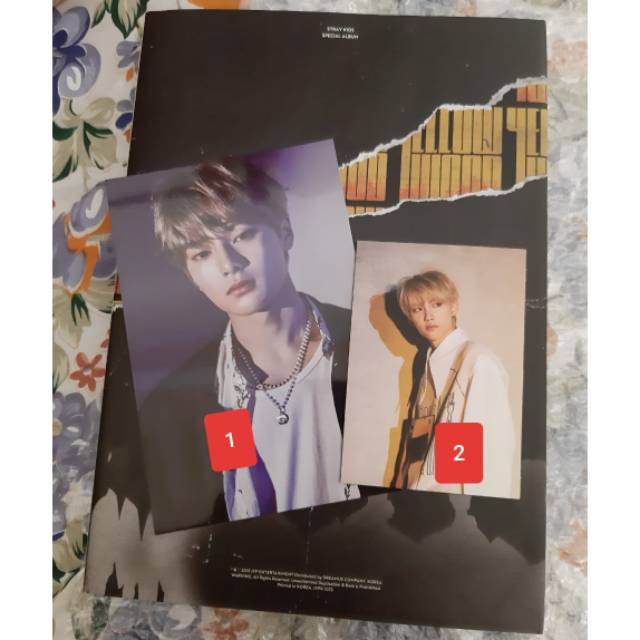 stray kids yellow wood postcard benefit