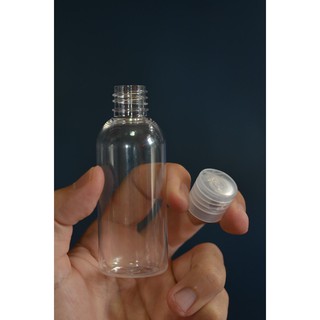 Botol PET 60 ml 60ml. FLIPTOP FLIP TOP Bening Clear Transparan Ready