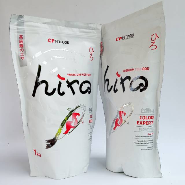 CPPETINDO HIRO Premium Koi Food color Expert 1Kg Medium 5mm pakan Ikan Makanan Ikan  Koi Pellet Ikan Apung