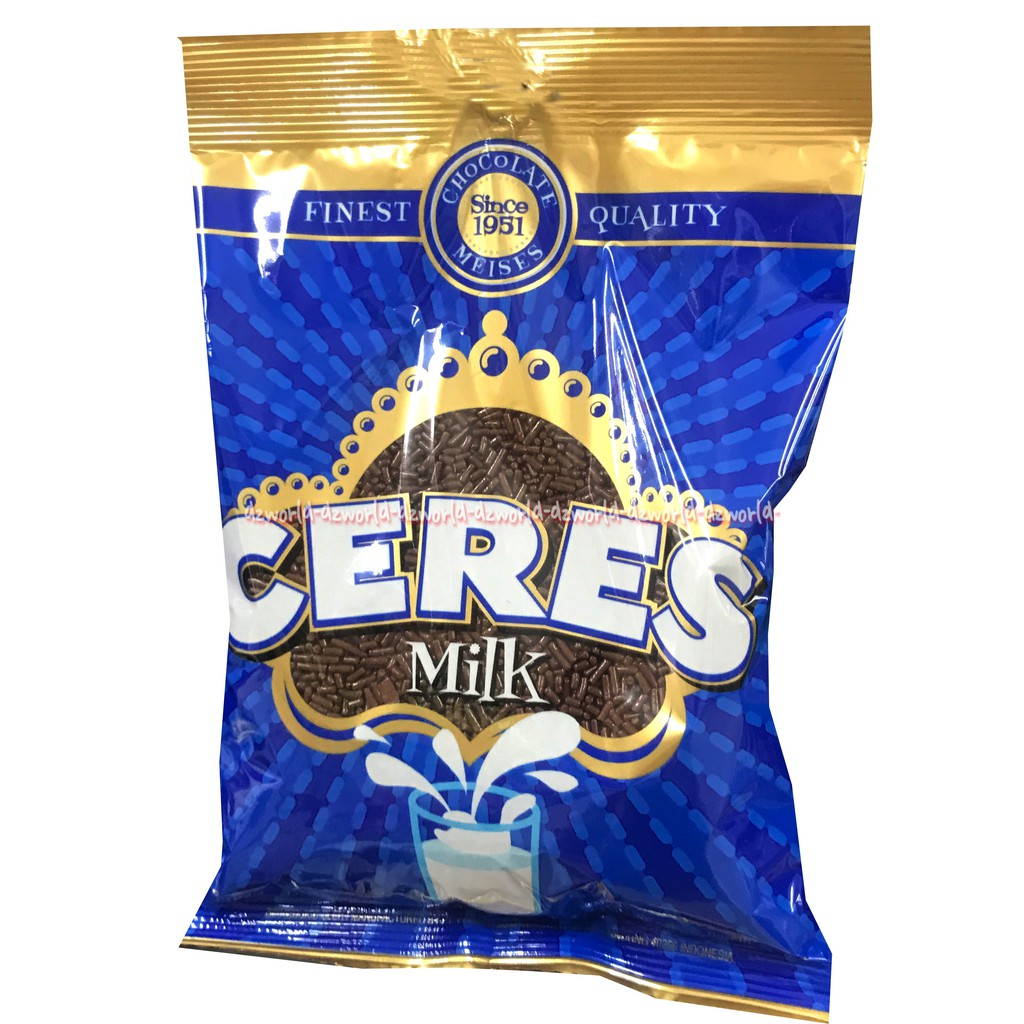 Jual Ceres Milk Chocolate 225gr Meises Meses Coklat Seres Bungkus Biru ...