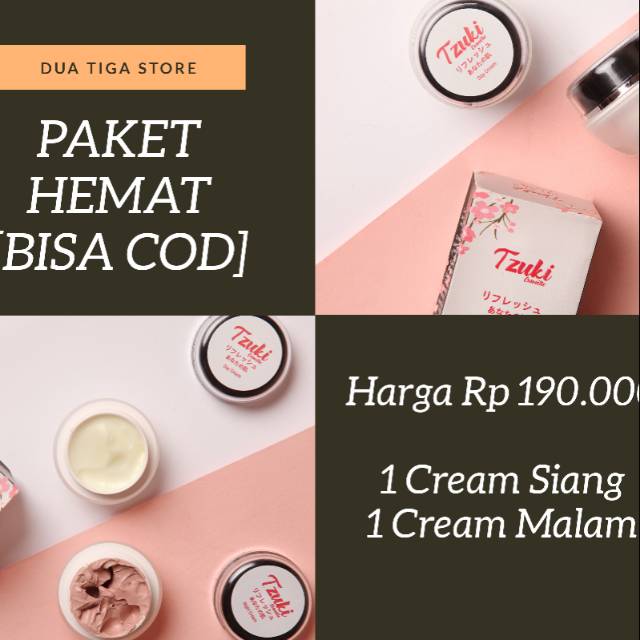 [COD] CREAM TZUKI/ TZUKI CREAM/ CREAM MALAM CREAM SIANG TZUKI/ PAKET CREAM TZUKI/ KRIM TZUKI/ TZUKI