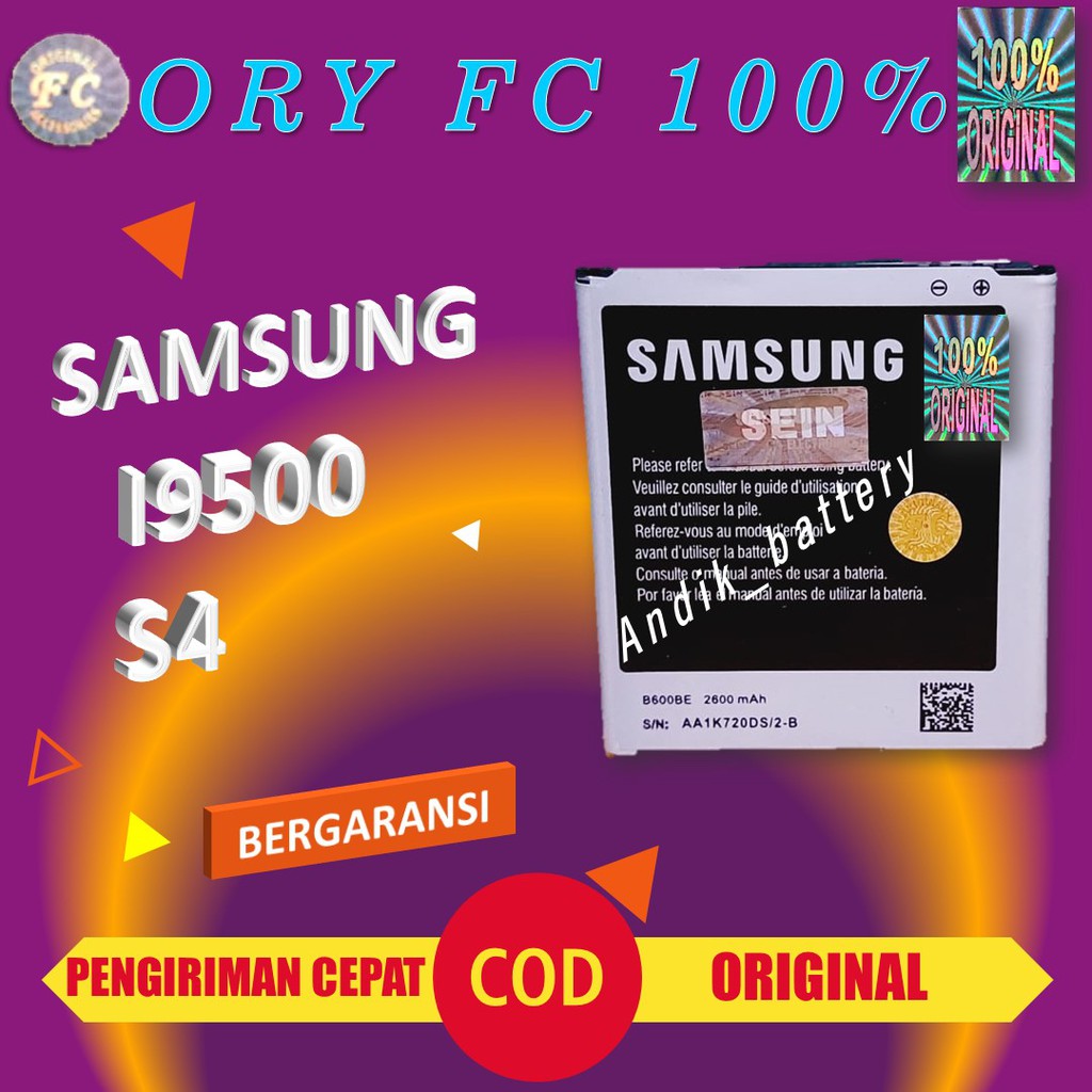 FC I9500 BATERAI SAMSUNG S4 I9500 ORY FC