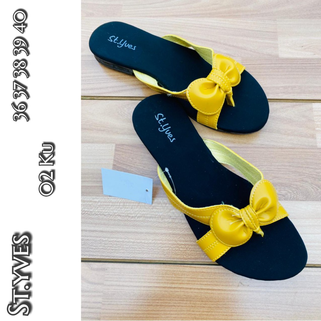 sendal flat wanita st.yves kuning