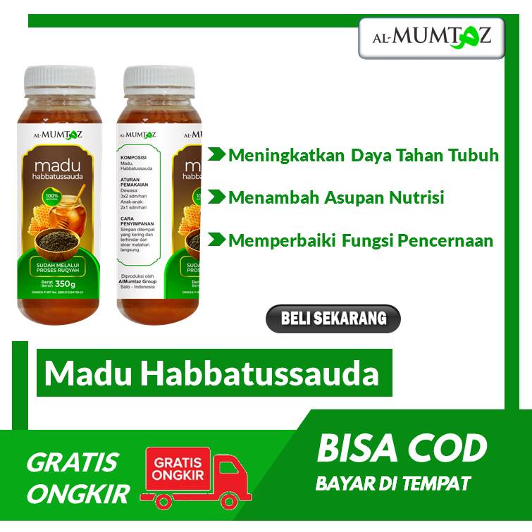 

Madu Habbatussauda AlMumtaz Promil Maag Murni Asli Alami Suplemen Daya tahan tubuh