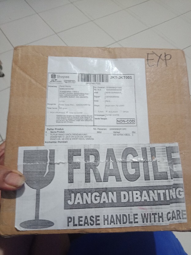 Tutup Panci Kaca Dengan Kaki Diameter +/- 15.8 Cm (uk. 16 Cm) & Knop Kecil Variasi