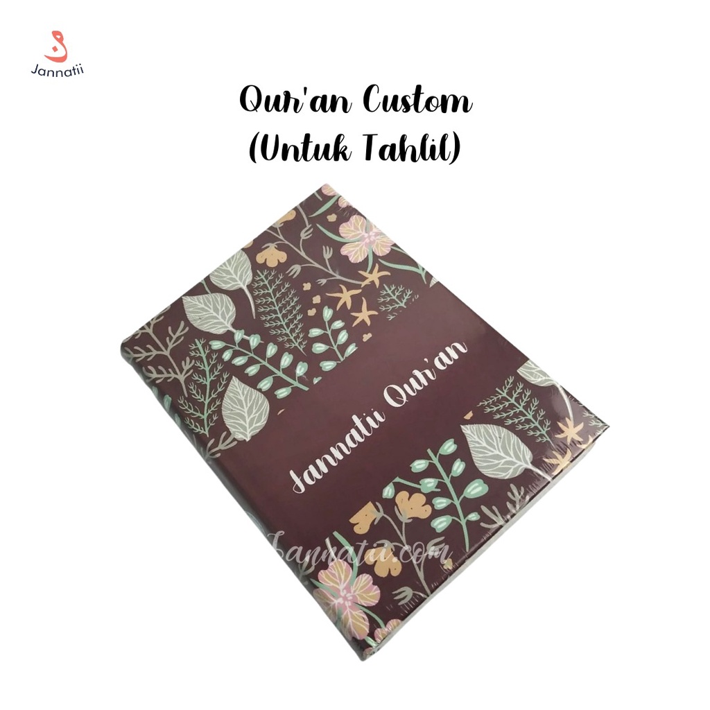 Jual DESAIN SENDIRI COVER Al Quran Wakaf untuk tahlilan ukuran Sedang
