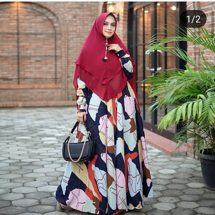 KAMI JUALAN"Baju Gamis/gamis syari/gamis katun jepang/gamis kajep ori/rose hitam"