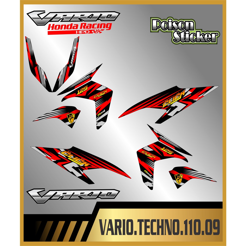 STRIPING STICKER VARIO TECHNO 110 STIKER VARIO TECHNO 110 NEW STICKER LIS LIST HONDA VARIO TECHNO 11
