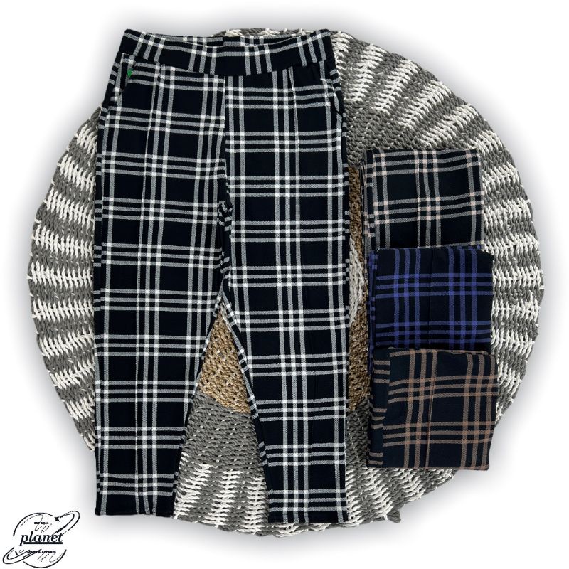 CELANA KOTAK SUPER JUMBO BB120 SUPER BIGSIZE/CELANA MOTIF KOTAK TERBARU/CELANA BAGGY PANTS TARTAN
