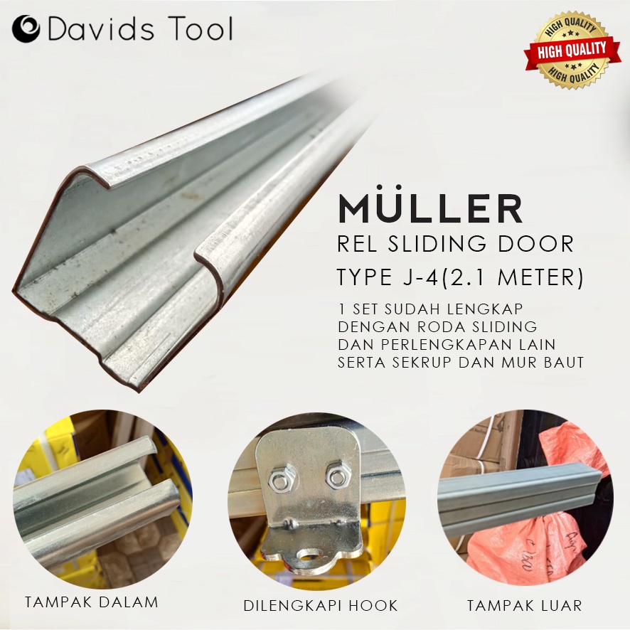 Muller Rel Pintu Geser Dorong Sliding Sleding 210 cm Type J4