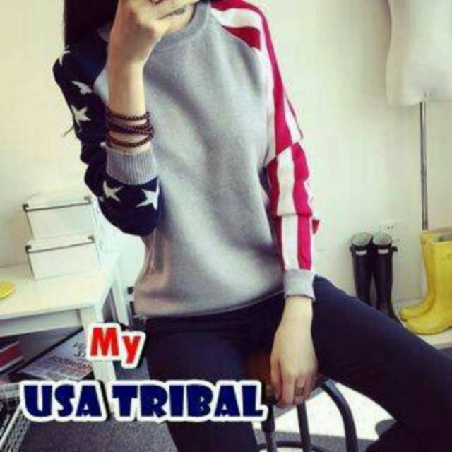 USA TRIBAL / SWEATER RAJUT TEBAL